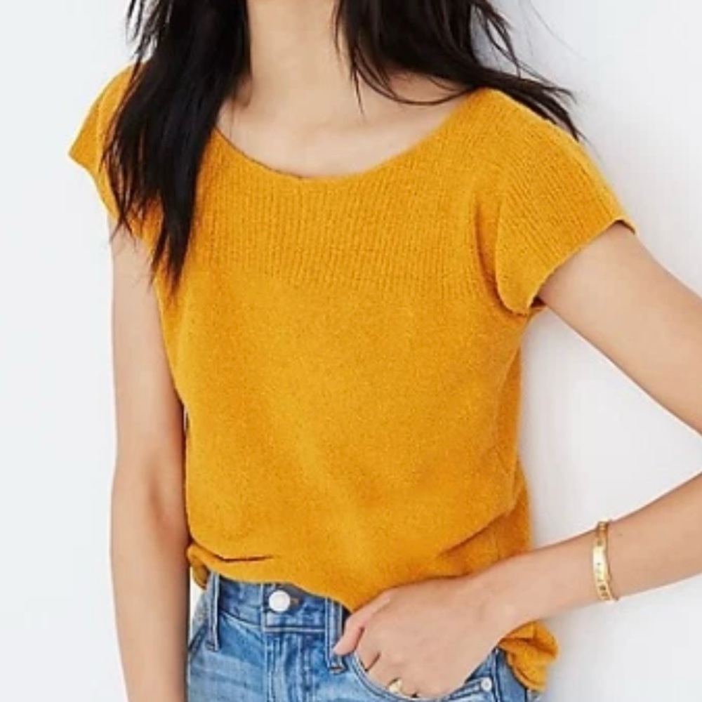 Madewell Marin Sweater Tee - Antique Gold/ Deep Yellow Orange​​